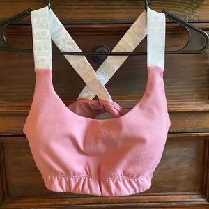 Figs Chalk Pink Sports Bra